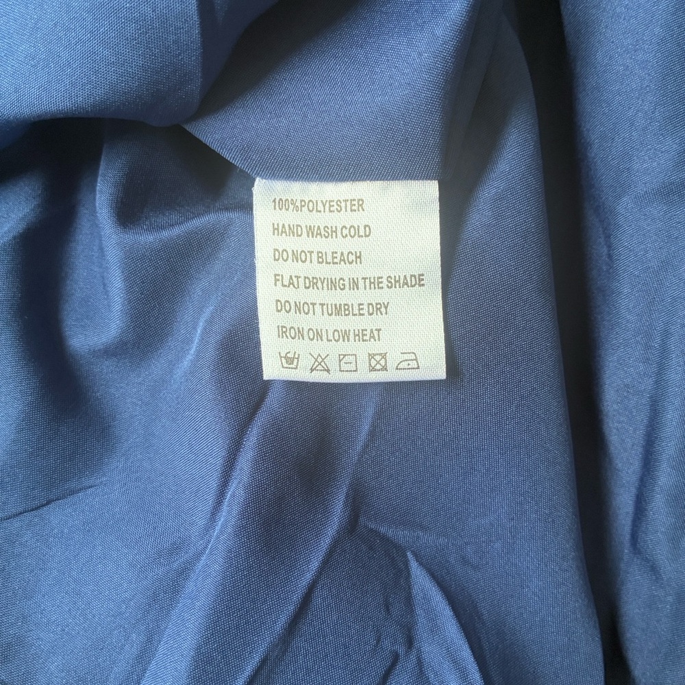 Elegant Navy Blue Halter Maxi Dress - Picture 8 of 9